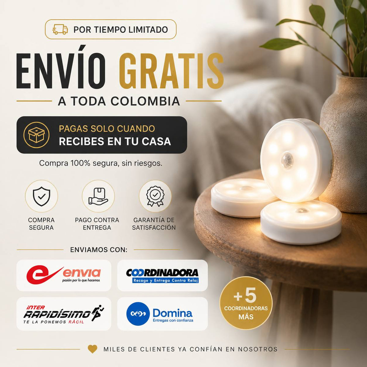 Kit de 3 Lámparas inteligentes