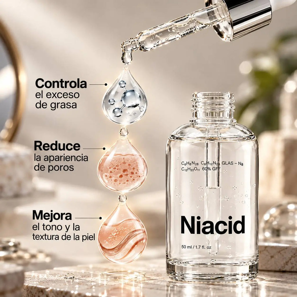 Niacid Serum, producto original de laboratorio, no reenvasado