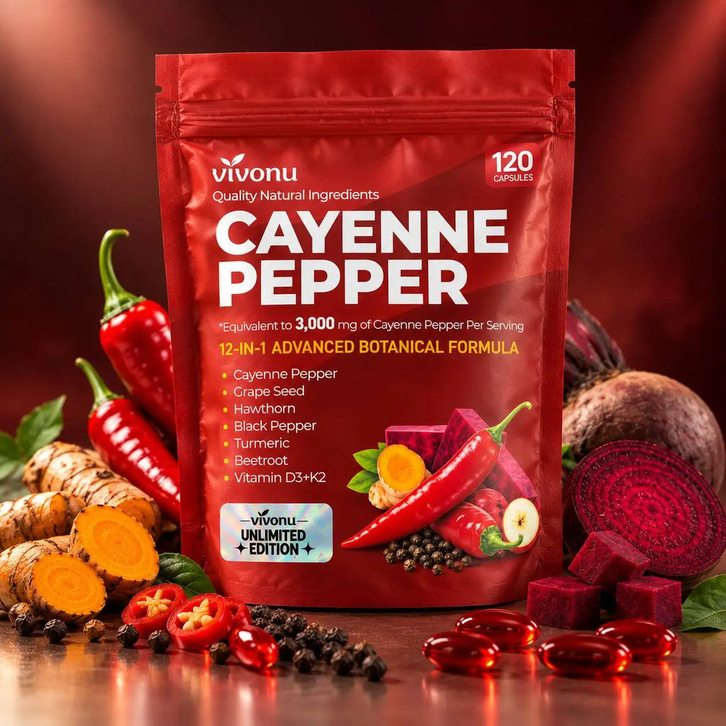 120 Cápsulas - 12 en 1 Cayenne Pepper