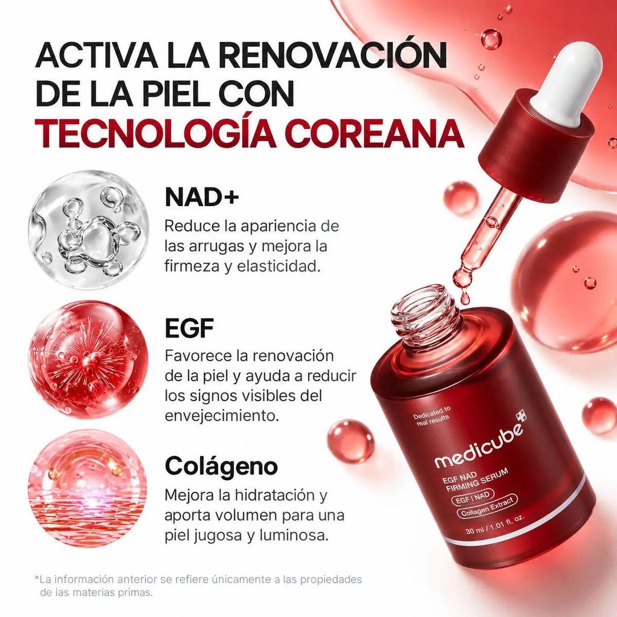 Sérum Medicube EGF NAD+ 30 ml + Mascarilla de Regalo